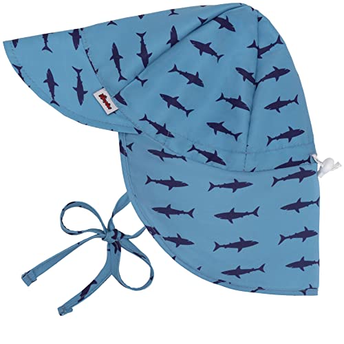 Baby Sun Hat Upf 50+ Uv Ray Sun Protection Infant Summer Swim Hat With Neck Flap Toddler Hats For Boys Girls Shark #TOP1