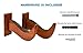 TESLYAR Surfboard Wall Mount – Wooden Surfboard Rack for Wall Storage – Solid Wood Hooks for Surfboard, Snowboard, Paddle Board & Wakeboard – Wave Style