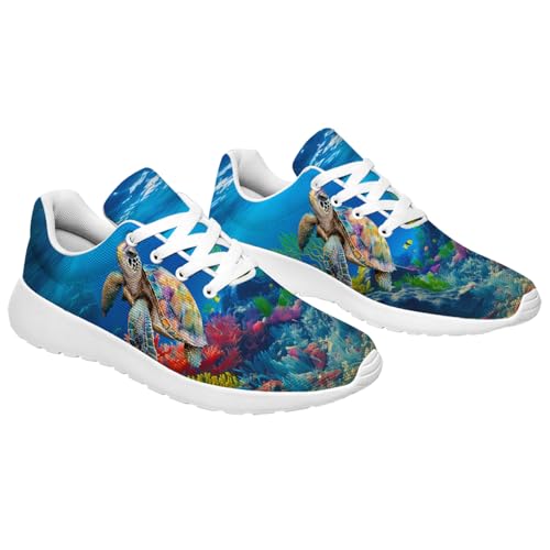 Turtle Shoes for Men Women Sea Turtle Sneakers Running Tennis Walking Shoes Gifts for Mom Dad4