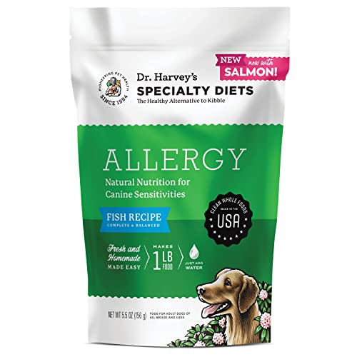 Dr. Harvey's Specialty Diet Allergy Salmon Recipe, Human Grade Dog ...