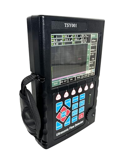 HFBTE Digital Ultrasonic Flaw Detector Ultrasonic Flaw Tester Meter Ultrasonic Flaw Detection Equipment With Scan Range 0 To 10000mm DAC AVG Curve Automatic Probe Calibration Function Storage Function