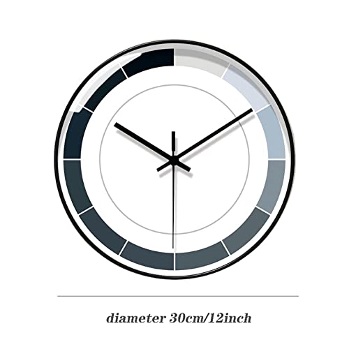 Horloge murale moderne minimaliste de luxe sans tic-tac 30cm - 3
