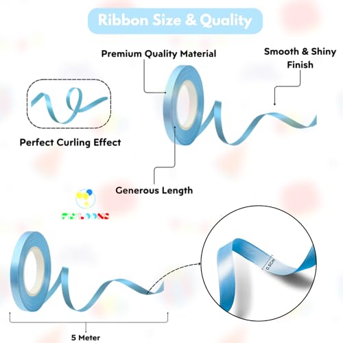 Image of Flyloons 35th Happy Birthday Decoration Kit Blue White for Boys Girls Men Women Adults With 20 Pcs Metallic Balloons Birthday Banner 2 Pcs Star Items Set
