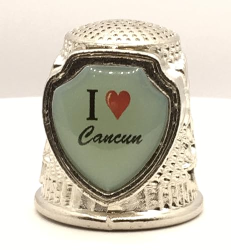 646 I Love Cancun Collectible Souvenir Thimble
