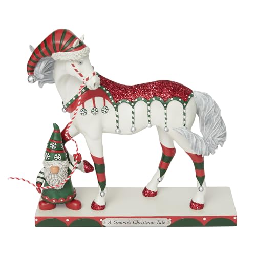 Enesco The Trail of Painted Ponies Christmas a Gnomes Tale Figurine, 7.4 Inch, Multicolor