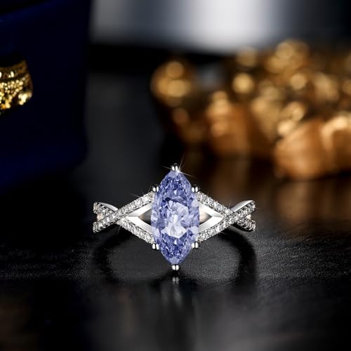 1.5CT Marquise Cut Engagement Ring For Women, Sterling S925 Silver Solitaire Ring Wedding Ring Promise Ring3