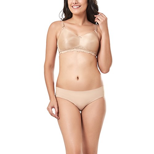 Image of Amante Every de Black Solid Non-Wired Non Padded Everyday Bra