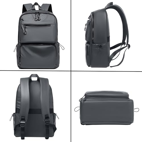 Image of Kraptick Multi-functional Backpack-Waterproof Laptop Backpack, Office Bag with PU Leather Design, Professional Bag for Laptops and Work, Durable and Stylish Bags for Travel