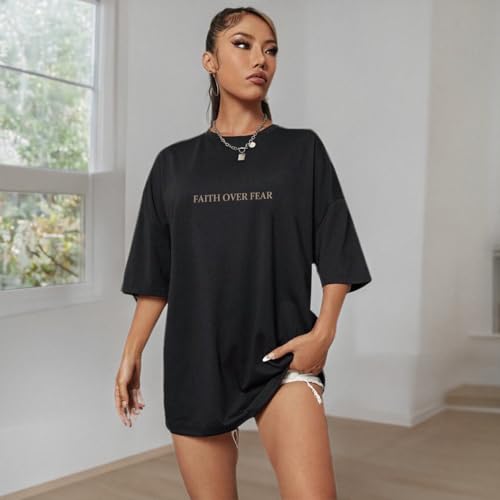 Jesus Loves You Round Neck Oversized Jesus is King T Shirts Half Sleeve Drop Shoulder Tee3