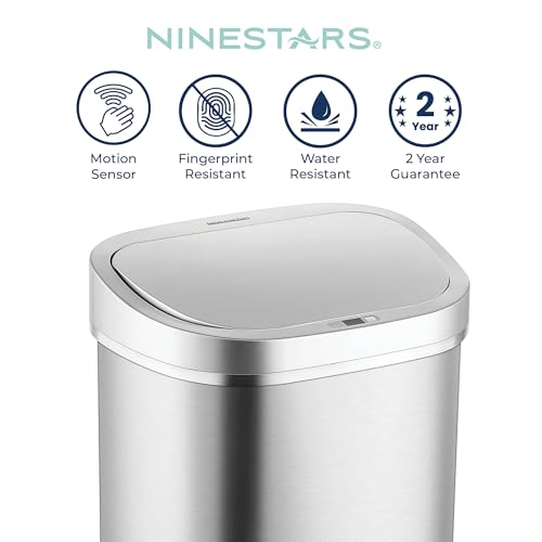 Ninestars DZT-80-35 Caneca de Basura Infrarroja Oval 80L miniatura 3