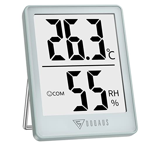 DOQAUS Thermometer Hygrometer Innen Digital Raumthermometer Luftfeuchtigkeitsmesser mit 5s Fast Refresh Temperatur Luftfeuchtigkeit Monitor für...
