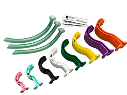 Endure Complete Airway Emergency Kit - 8 Sizes Berman OPA + 3 Sizes Nasopharyngeal Airway + 3 Packs Lubricating Jelly