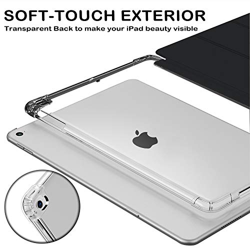 Image of DuraSafe Cases for iPad 9.7 5th 6th Gen Air 1st 2nd Generation [iPad 5 6 Air 1 2] A1893 A1822 A1566 A1474 MH2V2HN /A MRM52HN /A Slim Cover with AirCushion Corner for Extra Shock Protection - Black