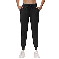CAMPSNAIL Jogginghose Damen Sporthose Lang Freizeithose Weich Bequeme Trainingshose mit Elastischen Bund Sweatpants Leggings für Yoga Fitness (Schwarz L)