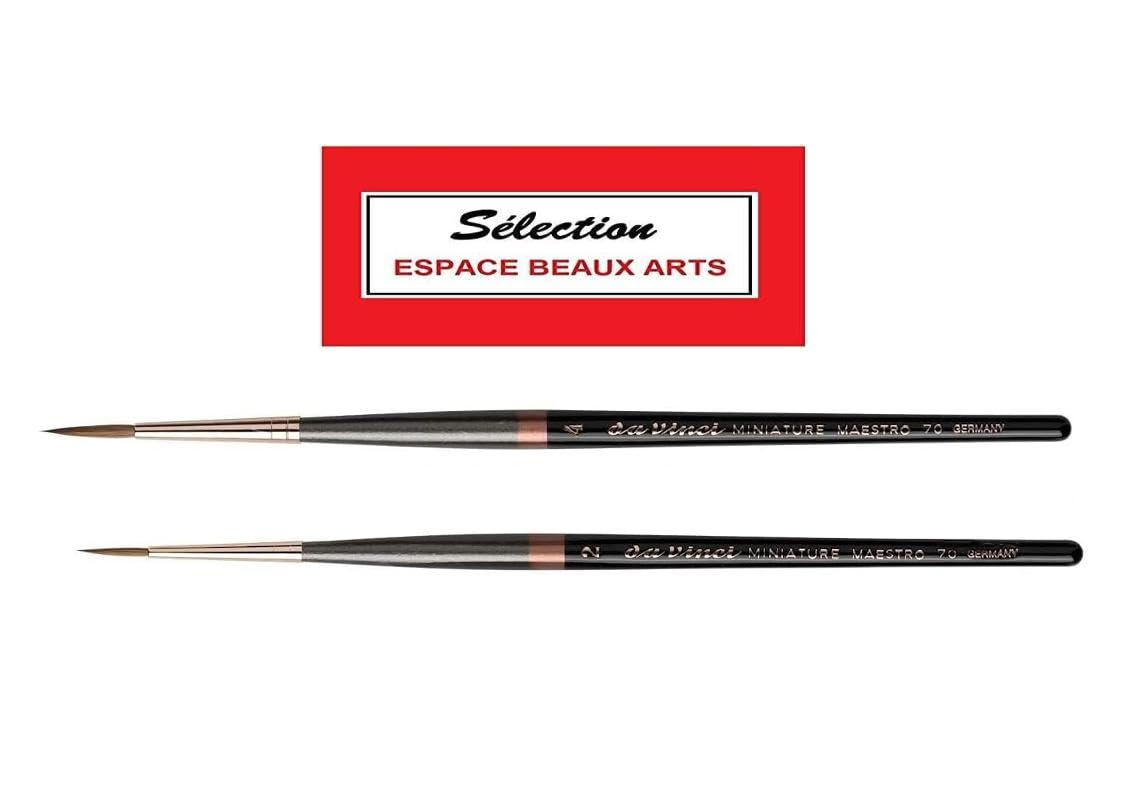 Pinceau Da Vinci Série 70 Maestro Miniature Rond, Extra Long et Extra Pointu N° 2 4