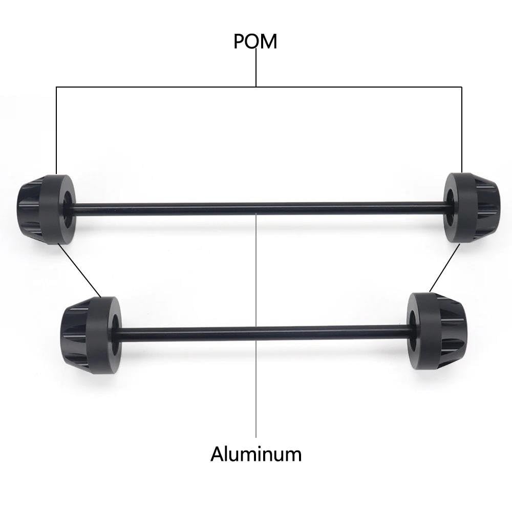 Motorrad Vorne Hinten Gabel Rad Achse Slider Pad Schützen Für DUCATI V2 2025 Für Panigale Für Streetfighter Für Multistrada V2S(F-R Red)