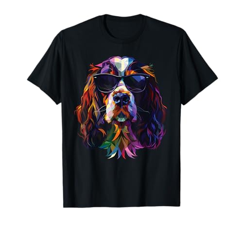 Dog Dad Mom Cool Occhiali da sole - Springer Spaniel Maglietta