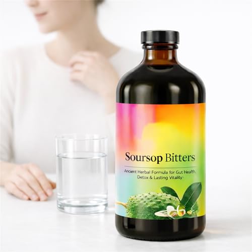 Serene Herbs Soursop Bitters Flüssig Kräutermischung Für Berufstätige Erwachsene, Veganes Glutenfreies Getränk, Zum Mischen Mit Wasser Tee Saft Smoothies Oder Sprudel (1)