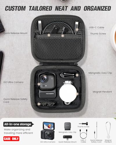 Maleta rígida para accesorio Insta360 Go Ultra estándar miniatura 2