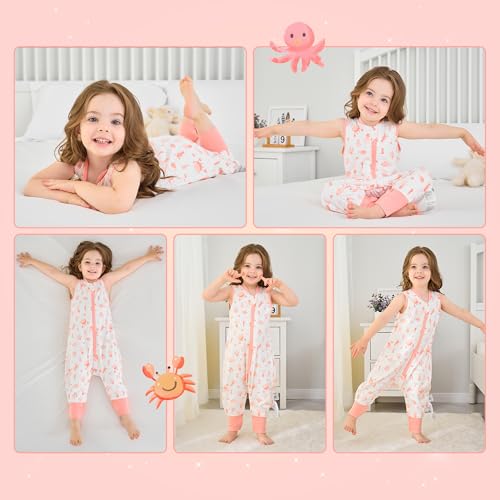 Image of Miracle Baby Sleep Sack with Feet, 1.0 TOG Wearable Blanket for Toddlers, Sleeveless Baby Sleeping Bag with Leg Openings