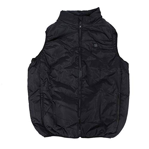 Heizung Thermisch Warme Weste mit Batterie Warme Weste Beheizte Weste 5 Bereiche Elektrisch beheizt für den Menschen(L)
