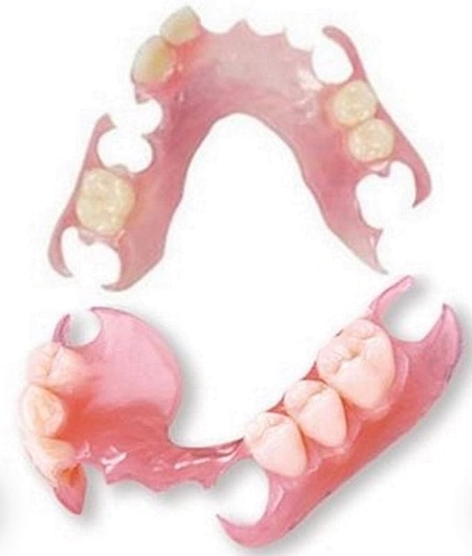 Custom-Made Flexible Partial Denture | Natural-Looking Teeth | Comfortable & Durable Pink Base | Dental Prosthetic for a Confident Smile (Lower02)