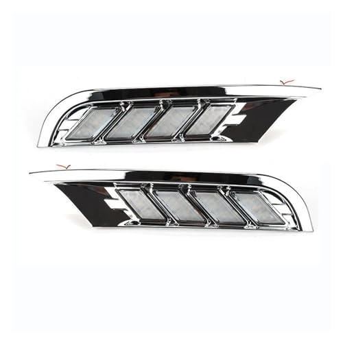 XCZPRKMXY LED DRL Daytime Running Light Front Fog Lamps w/Turn Signal Assembly Accessories Compatible With Nissan Kicks 2016 2017 2018 2019 2020