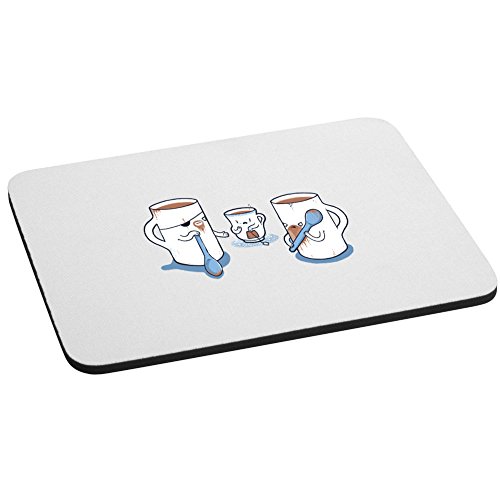 Computer Mouse Pad -"Muggers" Funny Thug Mugs Stealing Teacup's Purse