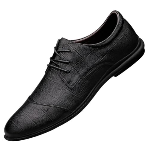 Premium Leather Lace Up Oxford Shoes for Men Comfortable for Formal and Business Events
