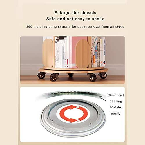 Draaibare boekenplank eenvoudige boekenplank op de vloer voor kinderen opbergrek voor prentenboeken voor kinderen… - Image 5