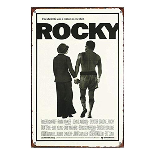 Metal Tin Sign Rocky Movie Decor Bar Pub Home Vintage Retro Poster for Bar Pub Shop Funny Retro Art Sign 12