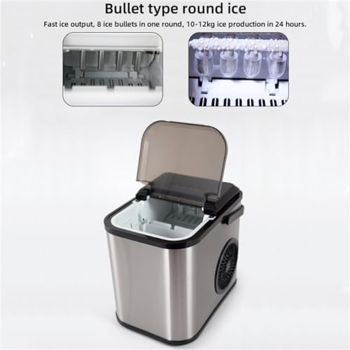 Máquina de hielo portátil con mango 26 lb/24H miniatura 7