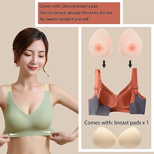 2 In 1 Silicone Breast Forms Pocket Bra Fake Boobs Fake breasts Silicone Breastplate3