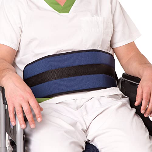 ORTONES | Cinturón de Sujeción Abdominal con Cierre Magnético para Silla de Ruedas, Silla Geriátrica o Sillón | Extralargo: 300 cm | Acolchado | Arnés para Silla de Ruedas Ancianos | Talla Única