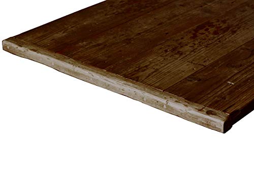 OLD ASHIBA 天板 幅はぎ材 厚35×板幅(奥行)770(4枚あわせ)×長さ1600mm 足場板 古材 棚板 オーダー 屋内用濃茶(こいちゃ) 厚み3.5cm 奥行77cm 長さ160cm 受注生産