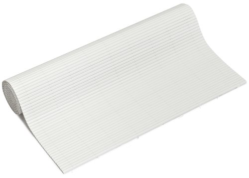 Videx Balkon-Sichtschutz PVC Rügen | weiß |90 x 200 cm| 100% Blickdicht ohne Abstand zwischen Röhrchen | Premium-Qualität Made in Germay |stabile wetterfeste Sichtschutzmatte