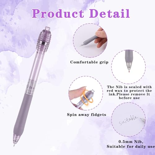 Set de 8 bolígrafos giratorios MBAIYO tinta negra miniatura 4