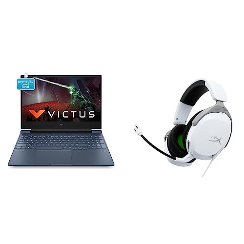 Image of HP Victus Gaming Laptop 12th Gen Intel Core i5-12450H 15.6 inch(39.6 cm) FHD IPS Gaming Laptop & CloudX Stinger 2 Core (White)