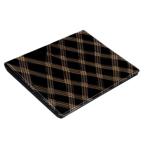 Funda de libro reutilizable y protector negro a cuadros para cuadernos de 9.8 x 11 pulgadas 3