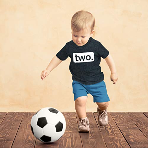 2Nd Birthday Shirt Boy 2 Year Old Toddler Kids Outfit Second Two T-Shirt Party (Charcoal Black, 2 Years) #TOP4
