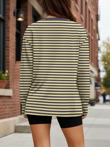 Image of Trendy Queen Womens Oversized Long Sleeve Shirts Fall Tops 2026 Basic Tees