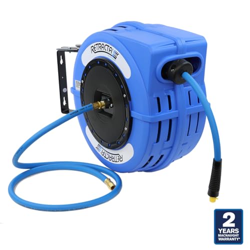 Macnaught C1 Retracta Heavy Duty 40 ft 300 PSI Retractable 1/2 inch Hose Reel for Air & Water Service - Image 3
