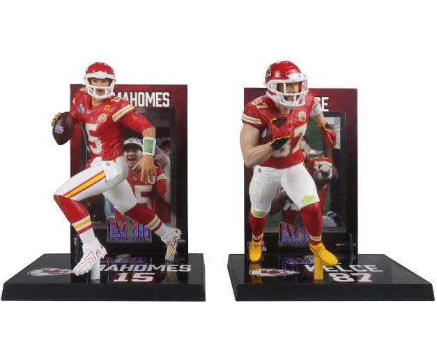 McFarlane Travis Kelce/Patrick Mahomes (Chiefs) NFL 7" Figure 2-Pack
