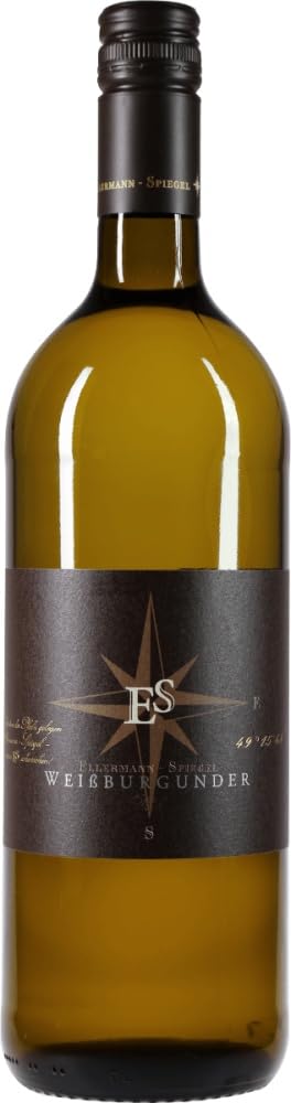 Weißburgunder trocken 1,0 l - Ellermann-Spiegel Weißwein 6 x 1l VINELLO - 6 x Weinpaket inkl. kostenlosem VINELLO.weinausgießer