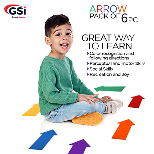 Image of GSi Spot Markers - Non-Slip Non-Toxic Poly Spots - Floor Markers for PE, Sports & Classroom Activities