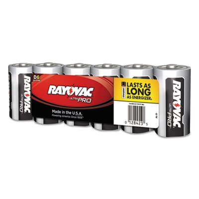 Rayovac Ultra Pro,D,6-Pk,Shrink Wrapd