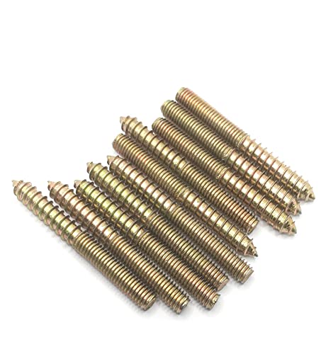 Image of Hanger Bolt M8x70 Double Headed Bolt Self-Tapping Screw for Furniture 10Pcs