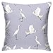 Fodera per cuscino decorativo airone bianco senza inserti Fodera per cuscino per casa divano camera da letto sedia auto casa festa indoor outdoor 18 x 18 pollici 45 x 45 cm
