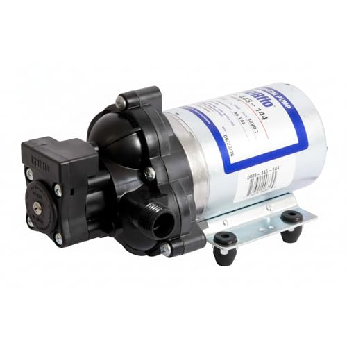 SHURFLO 2088-474-144 24VDC Diaphragm Pump 3.0 GPM 45 PSI Water Transfer Pump Self Priming 12 Ft Automatic Demand Switch Control Chemical Resistant Sprayer Pump for Agriculture RV Marine