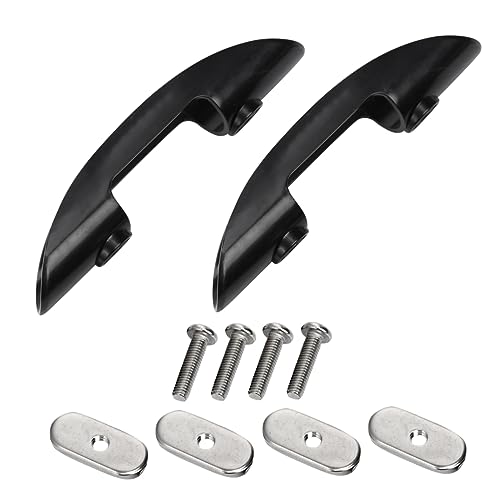 BCOATH Kayak Paddle Mount Clips Sturdy Holder for Canoeing Accessories Paddle Holder for Kayak (Black)